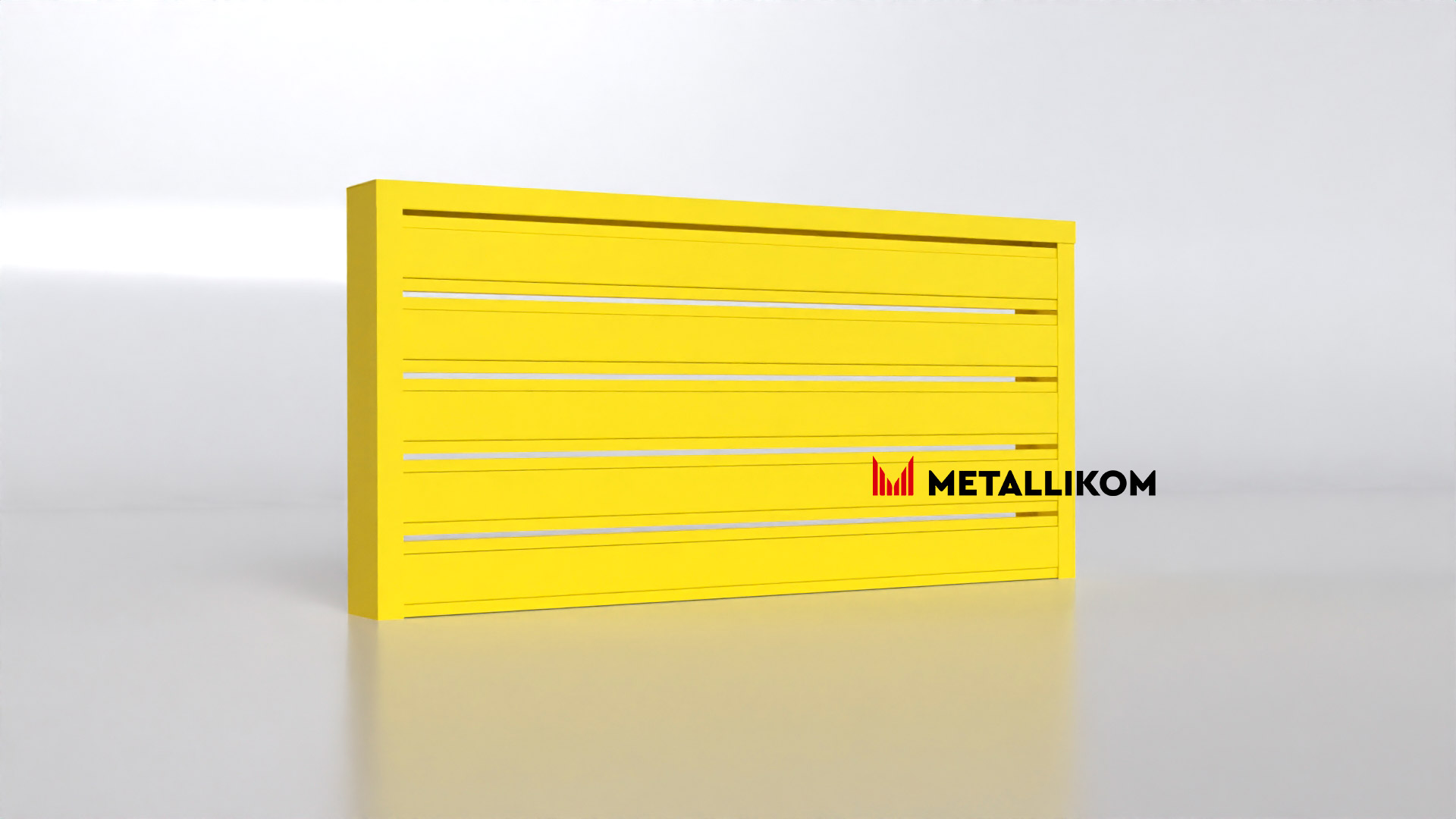 Планкен для забора 120 mm RAL 1018 – покрытие матвоое, толщина 0,45 мм