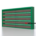 Планкен для забора Printec под дерево 120 mm RAL 6002 – покрытие порошковое, толщина 0,45 мм в Краснодаре | фото 1