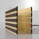 Планкен для забора Printec под дерево 120 mm RAL 1014 – покрытие полиэстер, толщина 0,45 мм в Краснодаре | фото 3