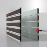 Планкен для забора Printec под дерево 120 mm RAL 7035 – покрытие матовое, толщина 0,45 мм в Краснодаре | фото 4