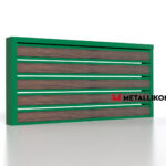 Планкен для забора Printec под дерево 120 mm RAL 6002 – покрытие порошковое, толщина 0,45 мм в Краснодаре | фото 3